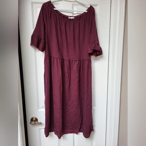 Sunshine Swing Size Large Dress with Flutter sleeves! NWOT!